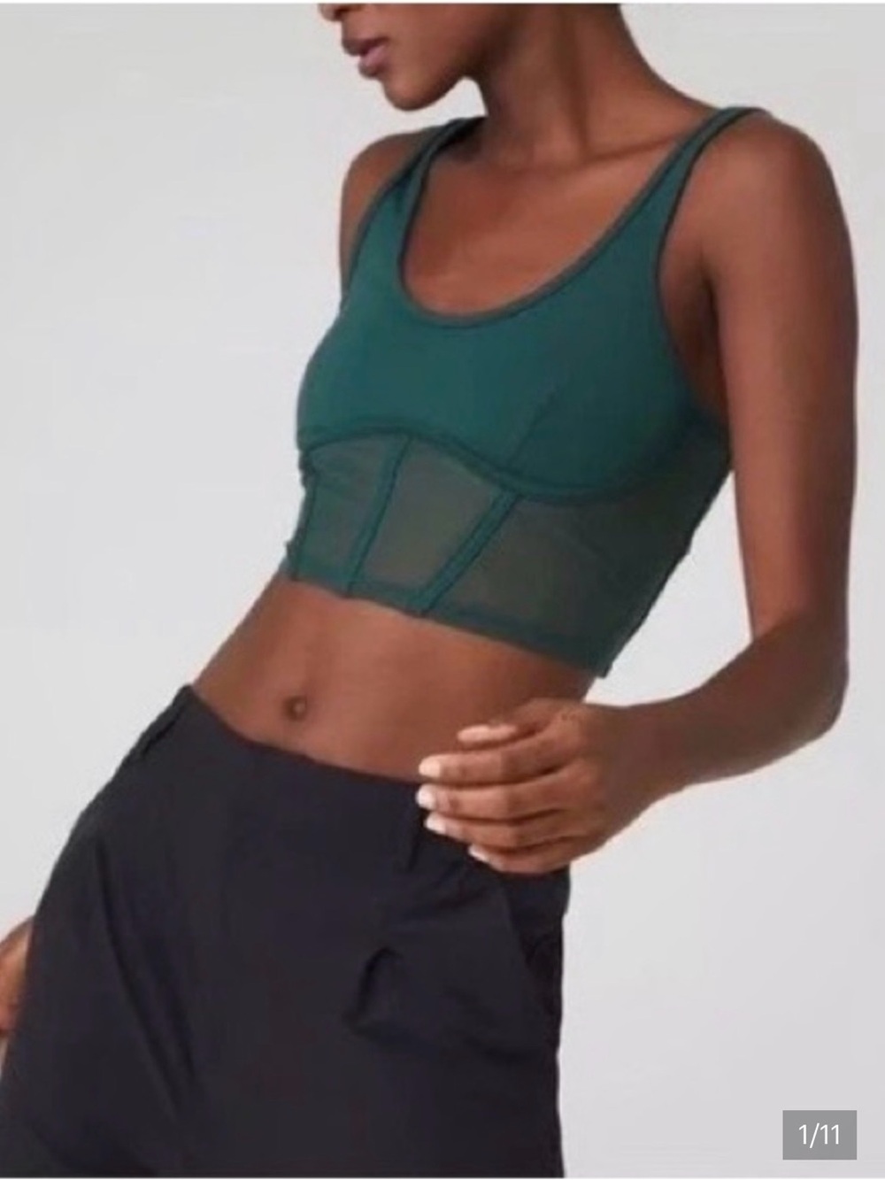 Alo yoga airbrush mesh top